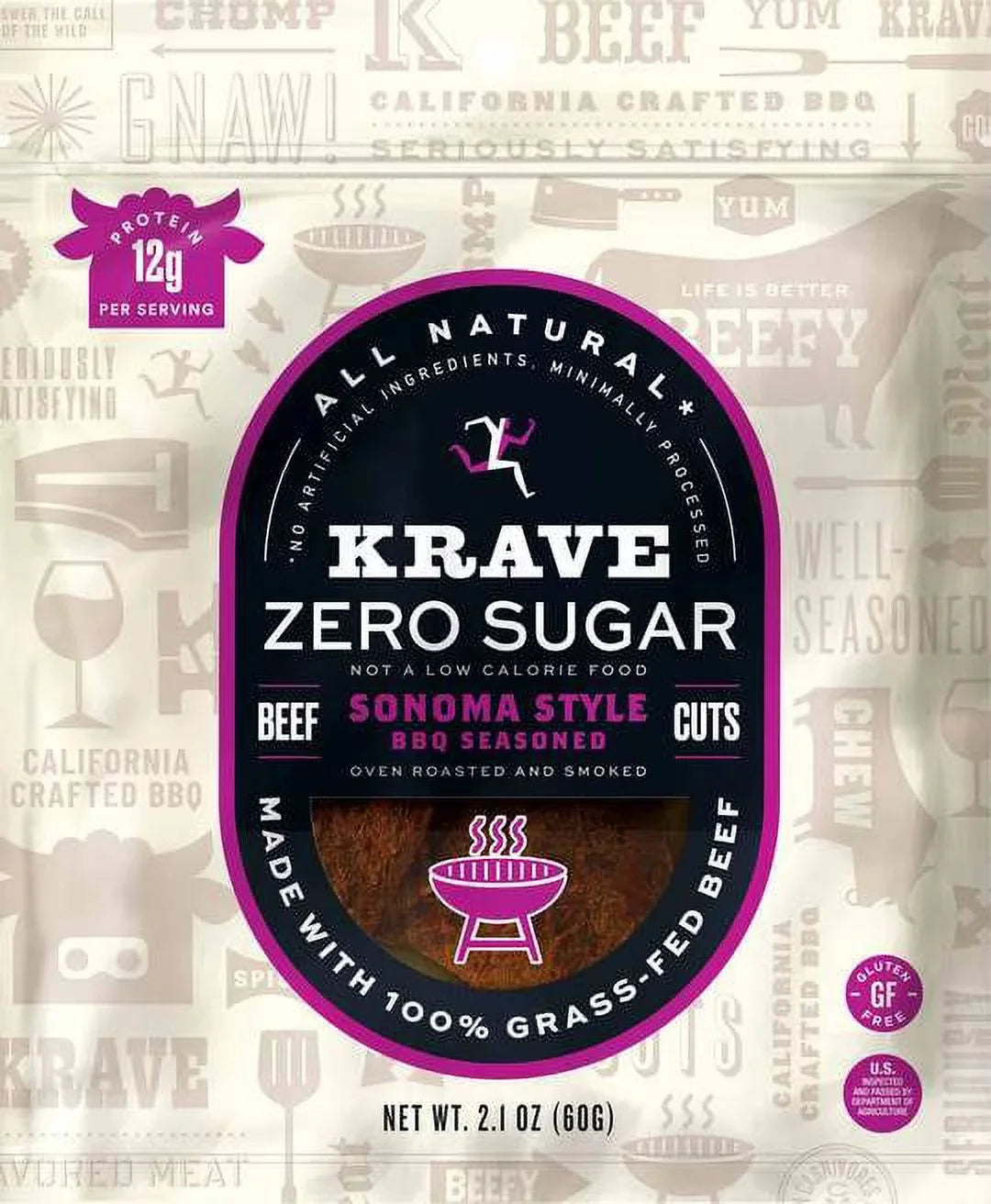 Krave: Jerky Sonoma Bbq, 2.1 Oz
