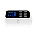 Mignova Multiple USB chargers, 8-port desktop charging station hub for LCD display, compatible with iOS and Android devices (iPhone, iPad, Huawei, Samsung Galaxy)