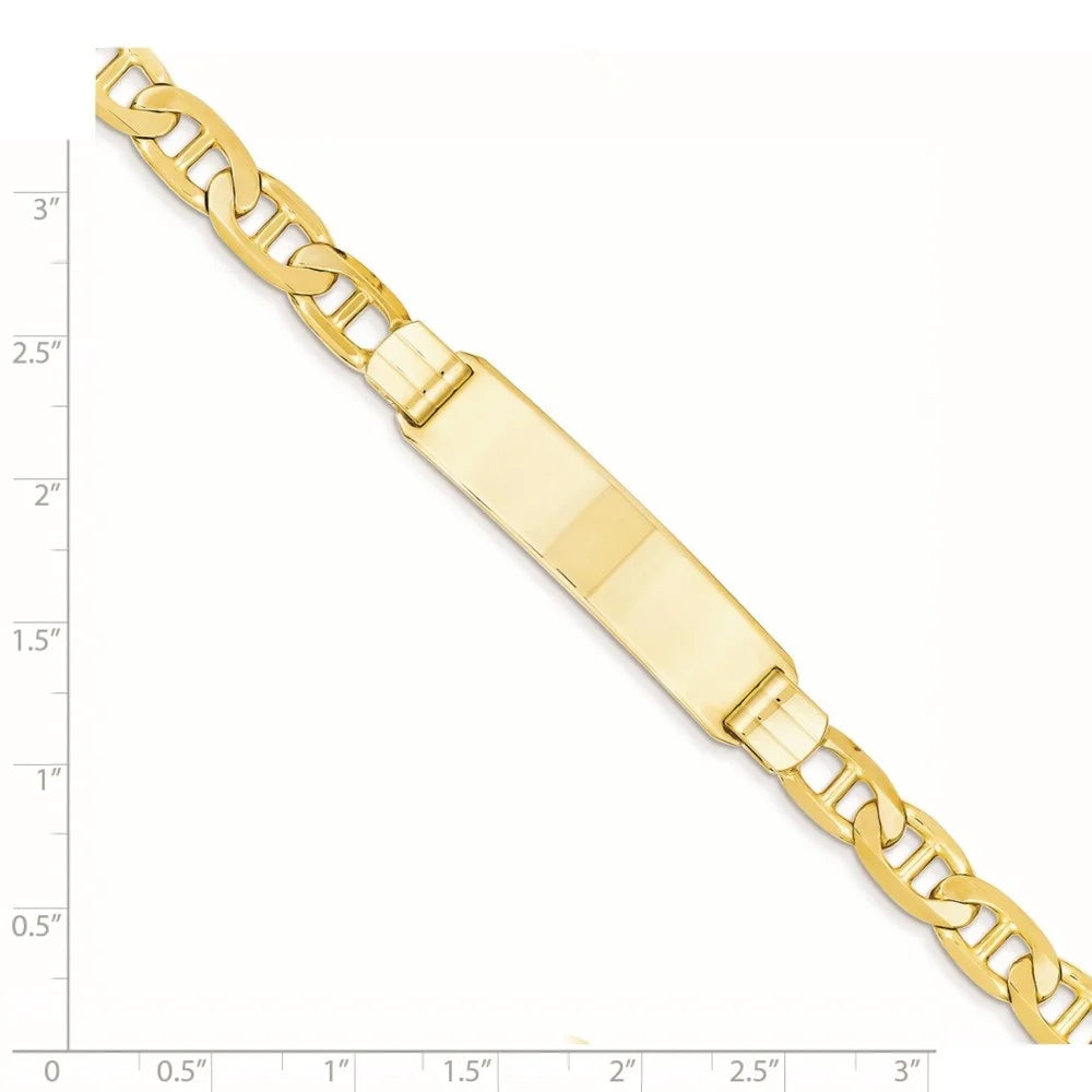 Auriga Fine Jewelry 14K Yellow Gold Anchor Link Id 8 inch for Women