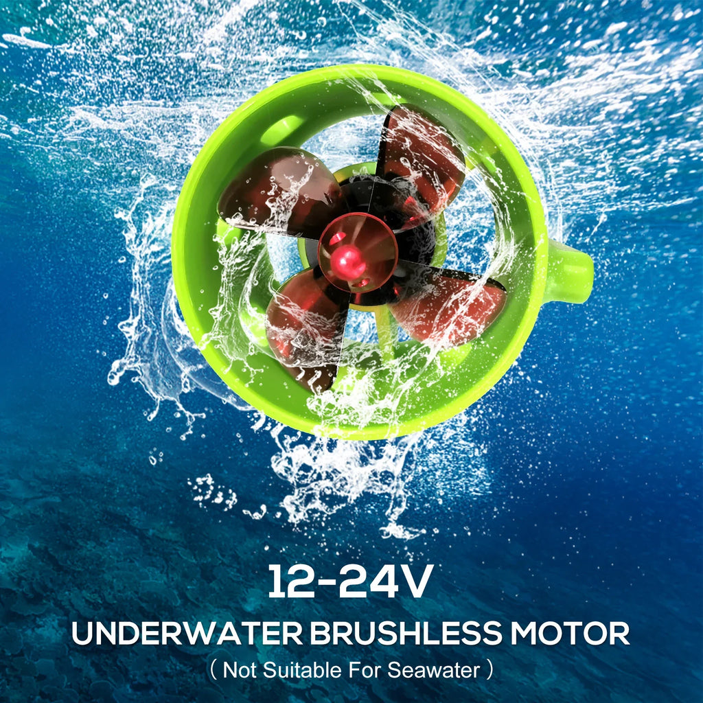 Efficient 1000KV Underwater Brushless Motor Clockwise with 4 Blade Propellers for Bait Vessel Nest Ship