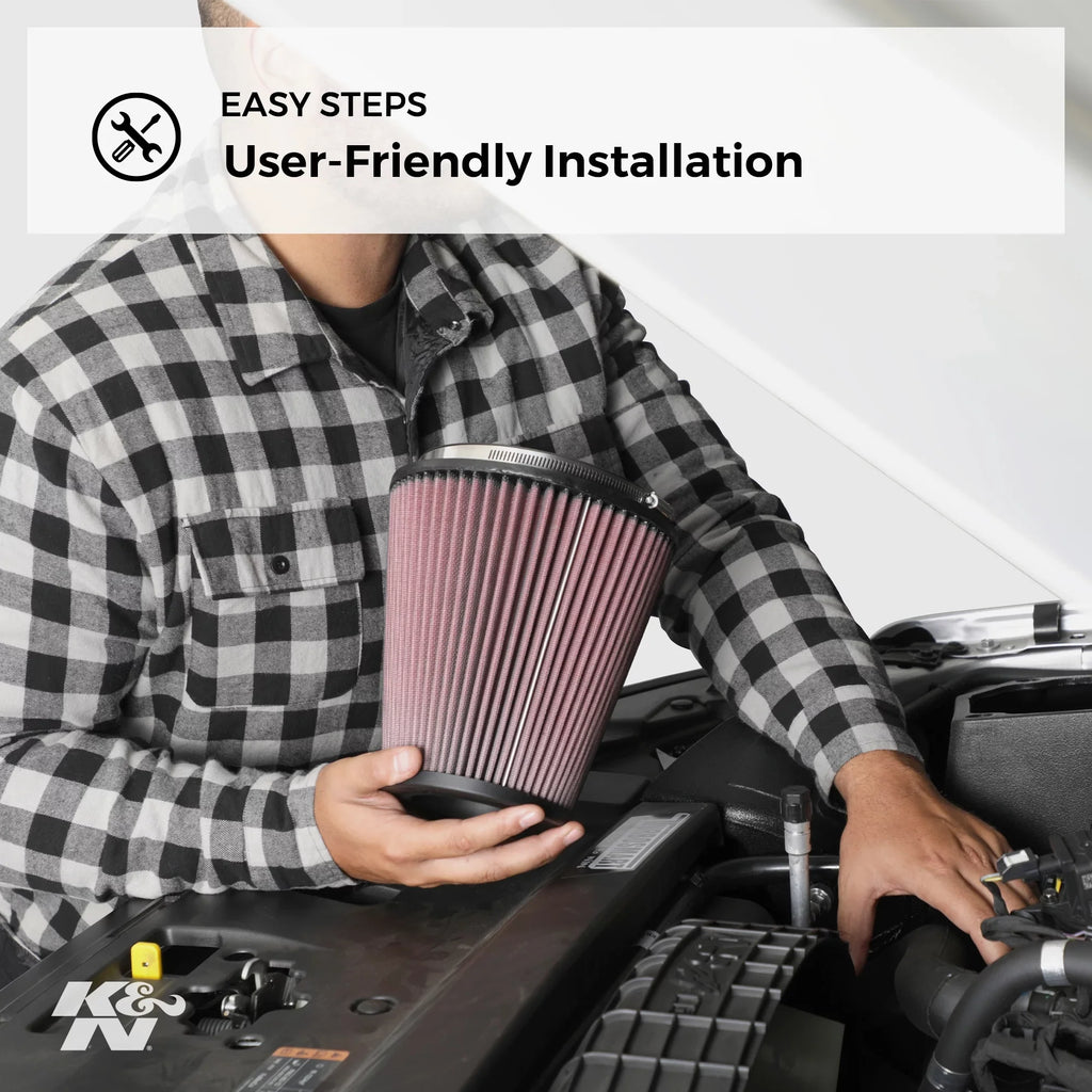 K&N engine air filter, washable and reusable: 2001-2007 Chevy/GMC Passanger Van (Express 1500/2500/3500 and Savana 1500/2500/3500) E-1008