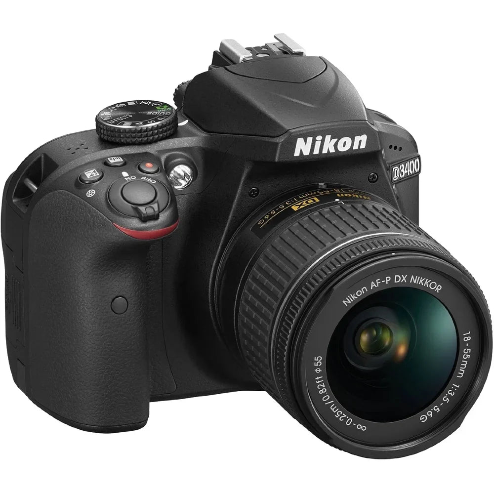 Restored Nikon D3400 24.2 MP DSLR Camera with 18-55mm VR Lens Kit 1571B (Black) (Refurbished)