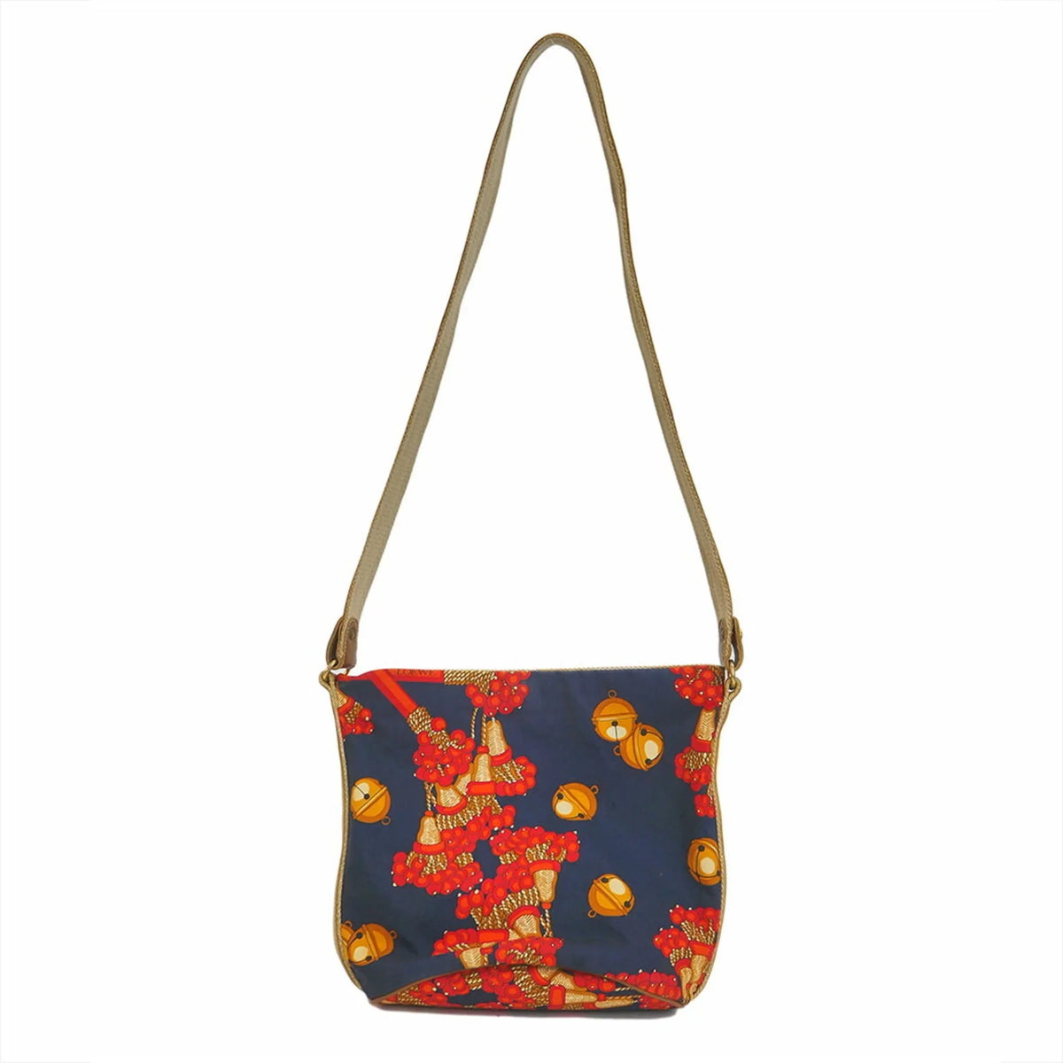 Pre-Owned Loewe LOEWE shoulder canvas navy x red one bag ladies (Good)