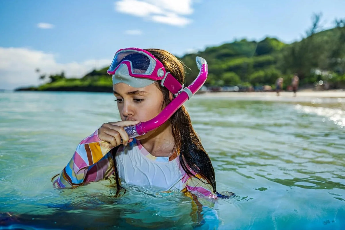 U.S. Divers Avila Jr Snorkling Set, Pink, S/M