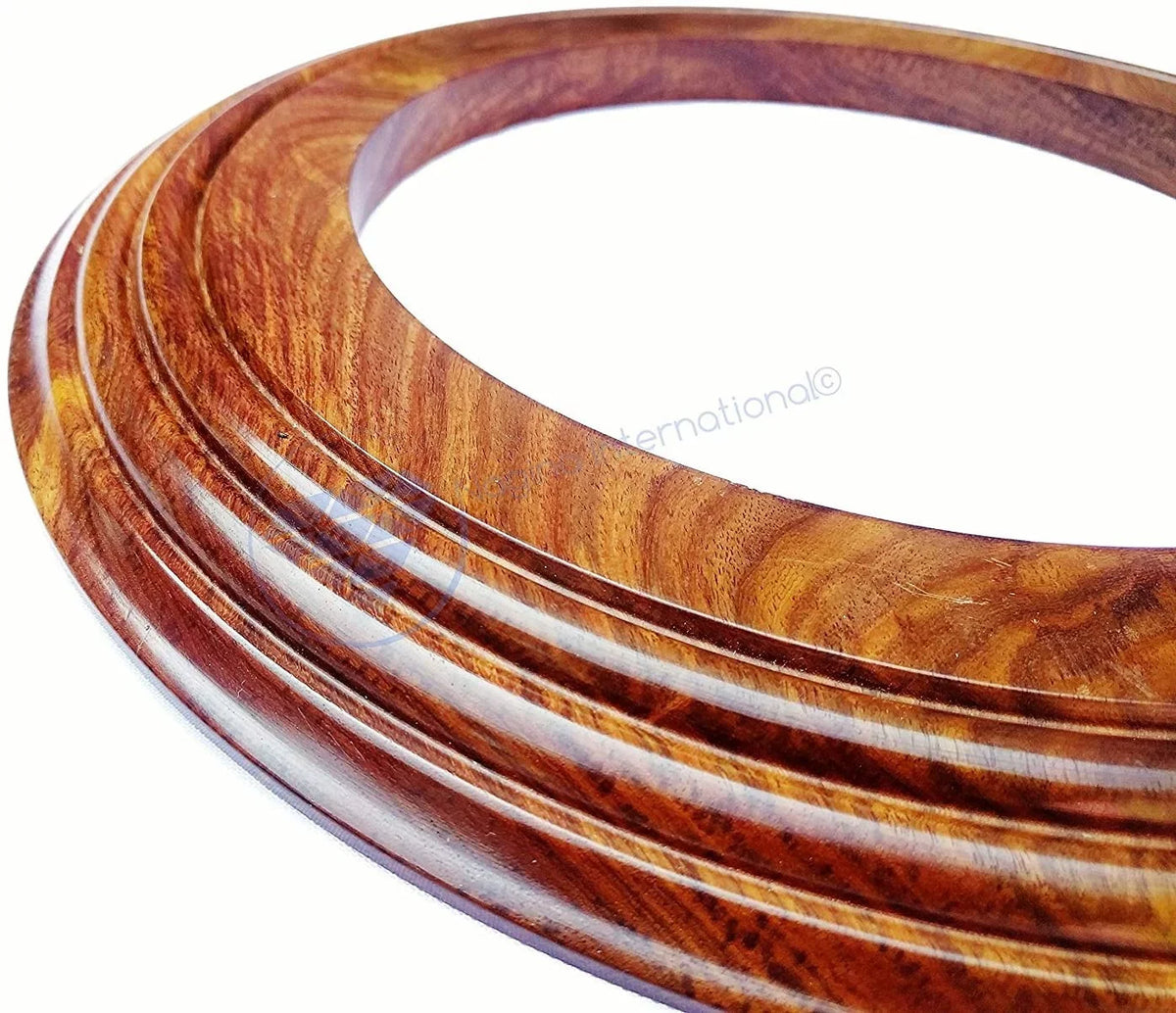 Nagina International Polished Handcrafted Wooden Base | Solid Hardwood Frame (6 Inches)