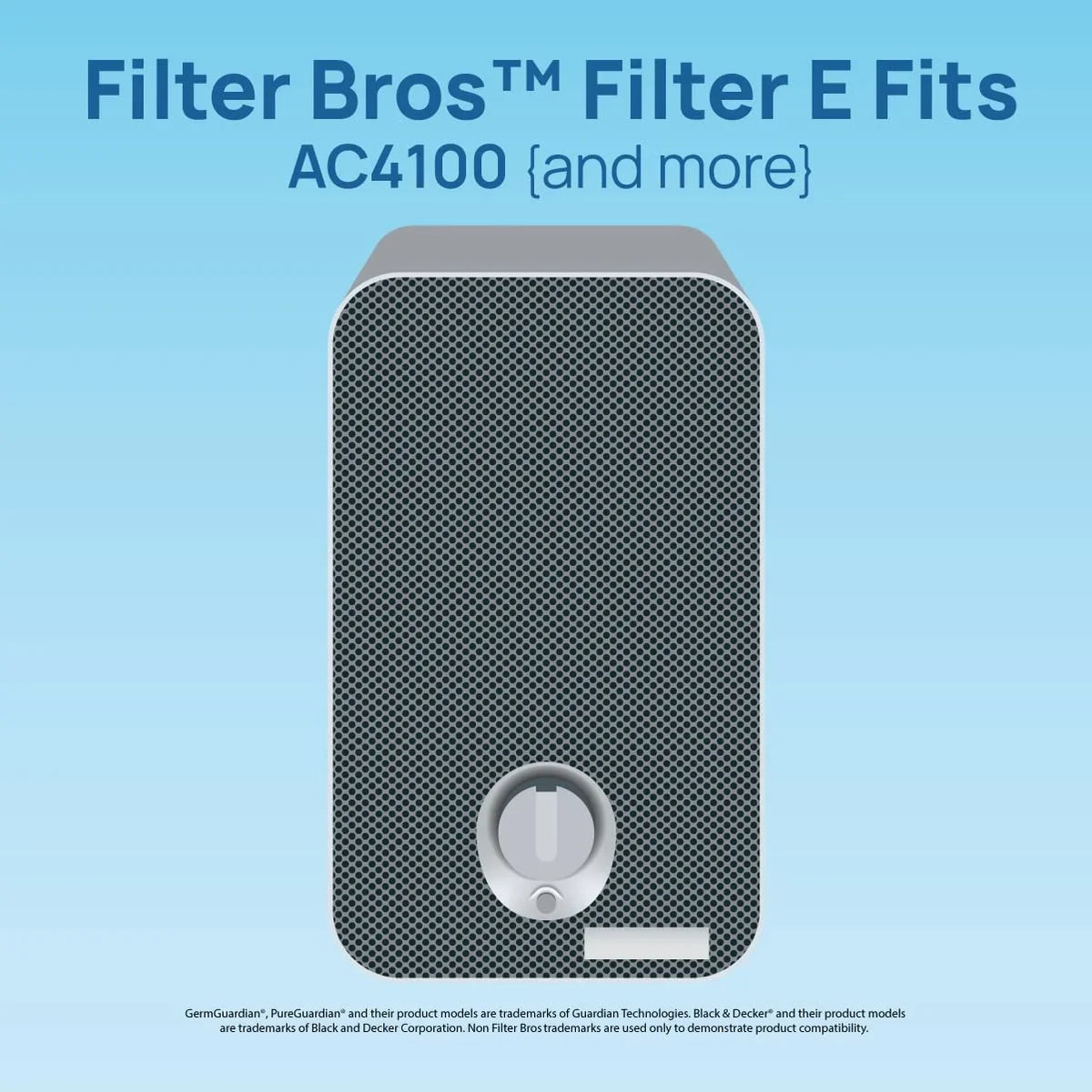Filter Bros HEPA Filter E Replacement Fits GermGuardian FLT4100 AC4100 AC4175