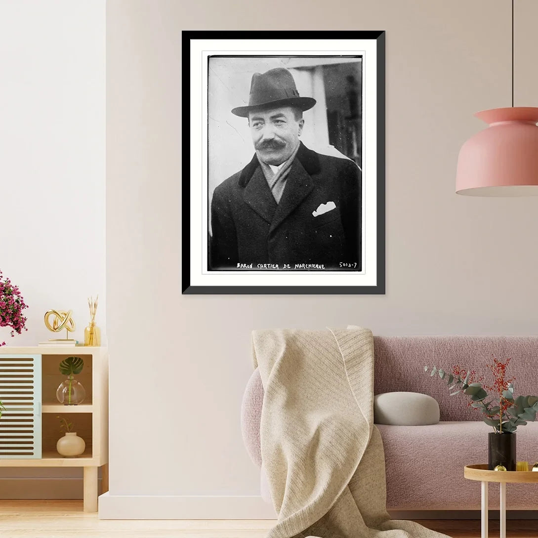 Historic Framed Print, Baron Cartier De Marchienne, 17-7/8" x 21-7/8"