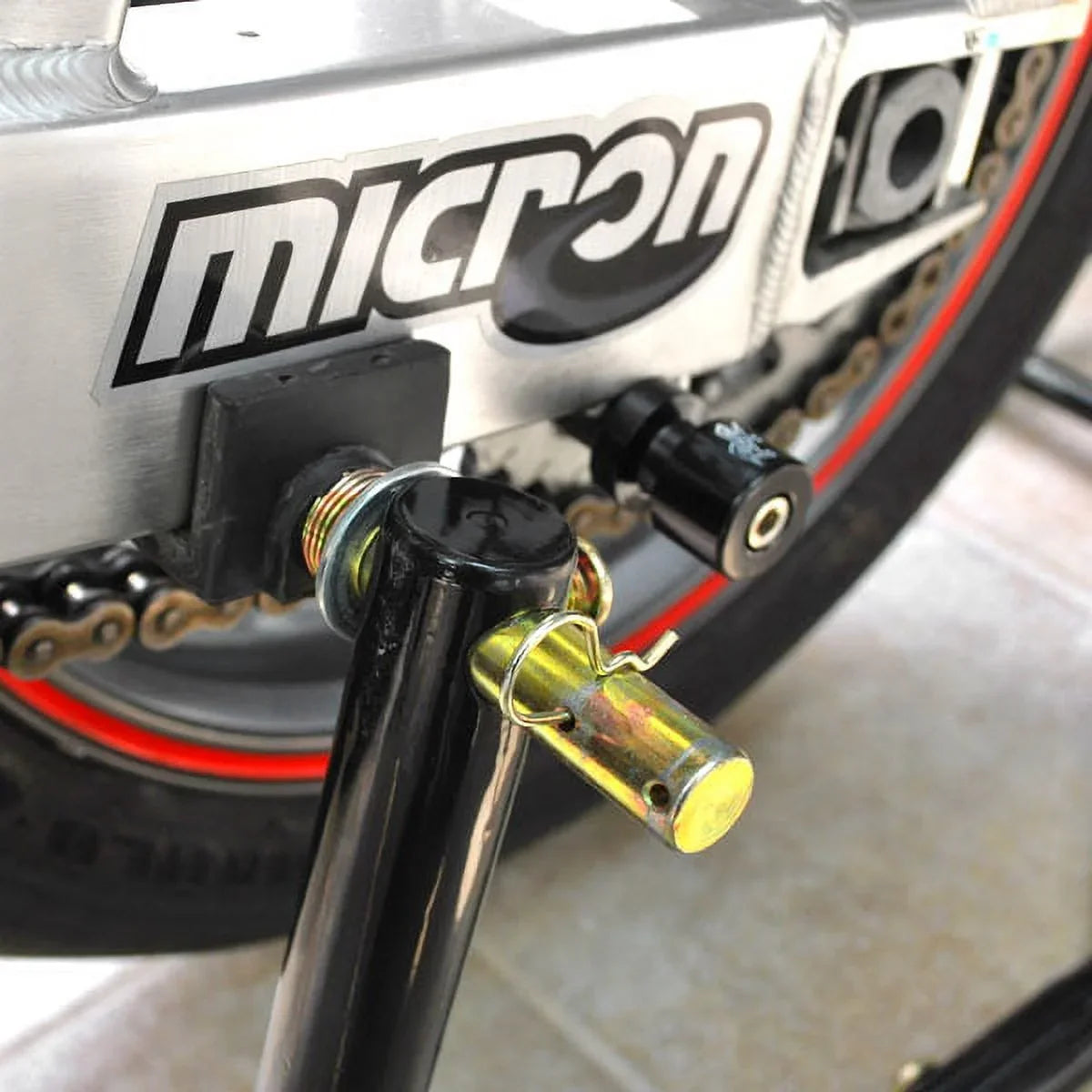 Motorcycle Rear Swingarm Paddle Wheel Lift Stand Compatible with Kawasaki Ninja ZXR ZX750 7R ZX900 9R