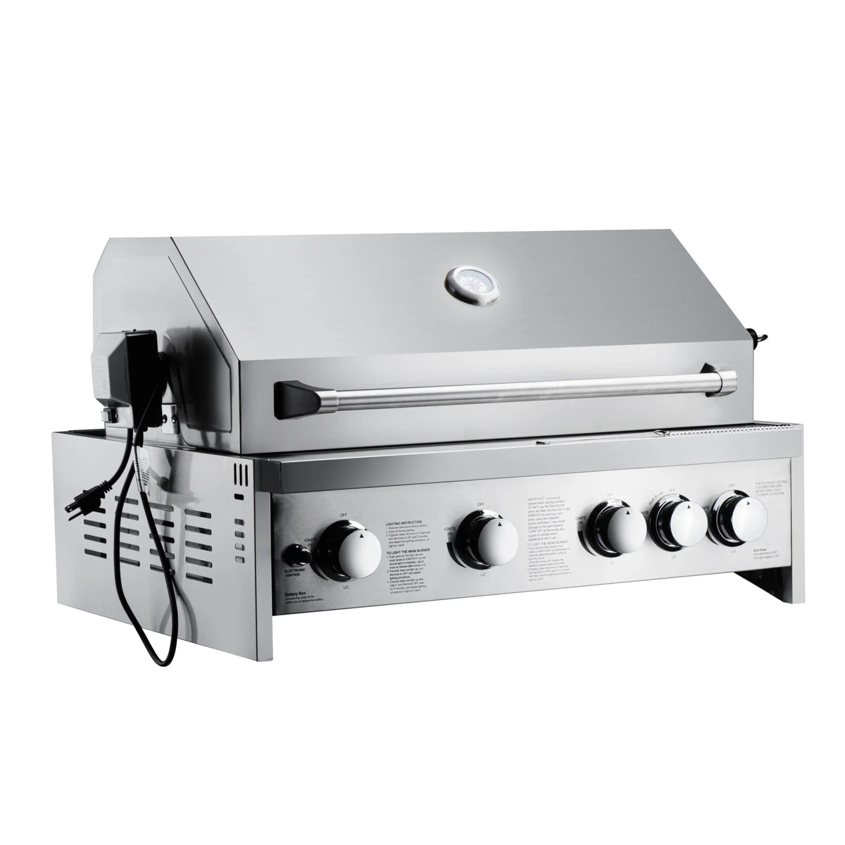 30 in. Built-in Liquid Propane BBQ Grill for Outdoor Kitchen in Stainless-Steel (KM-OKS-BQ30)