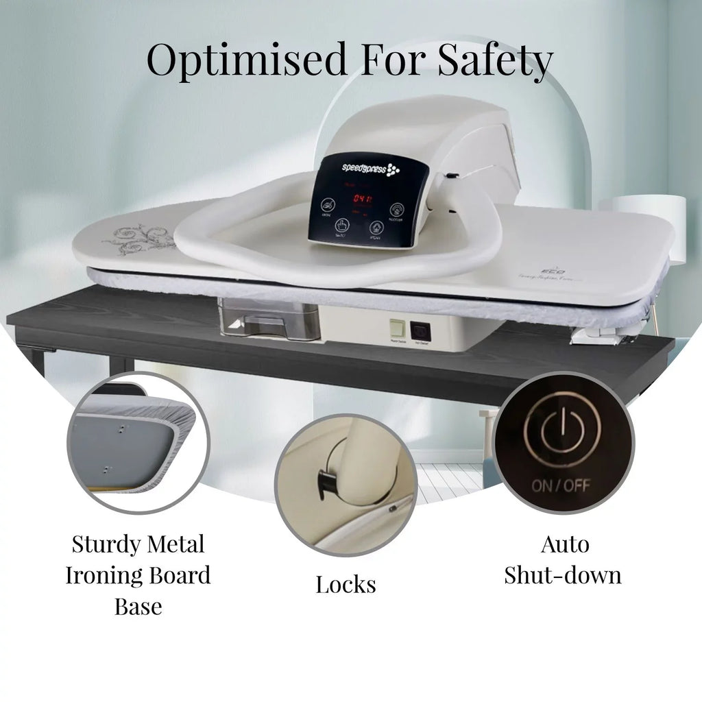 SPEEDYPRESS DIGITAL STEAM PRESS 80HD | PREMIUM EXTRA LARGE 32 INCH IRON PRESS MACHINE | EASY TO USE CLOTHES STEAMER WITH MULTIPLE STEAM AND TEMPERATURE SETTINGS
