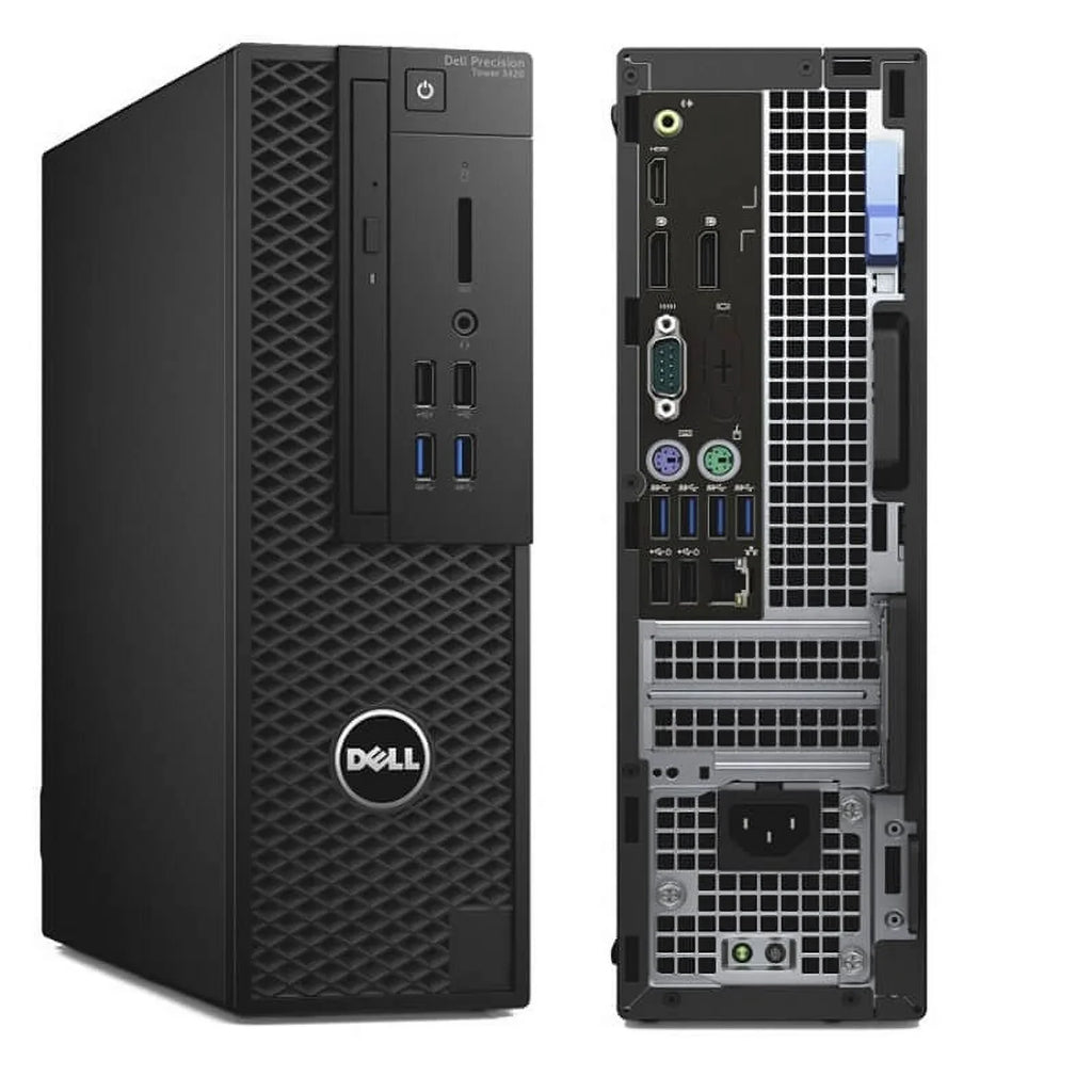 Used Dell Precision Tower 3420 Workstation i5-6500 4C 3.2Ghz 16GB 1TB NVMe 2TB Win 10