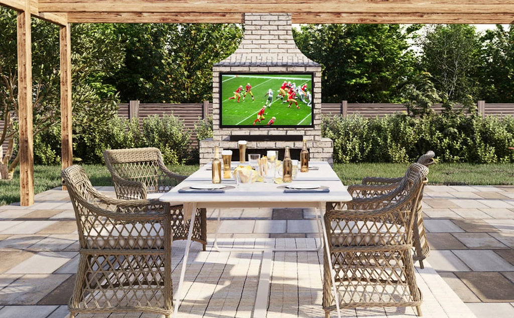 Furrion FDUP65CBS 65" Partial Sun Series Outdoor Weatherproof 4K UHD TV with an Additional 2 Year Wrap by Epic Protect (2021)