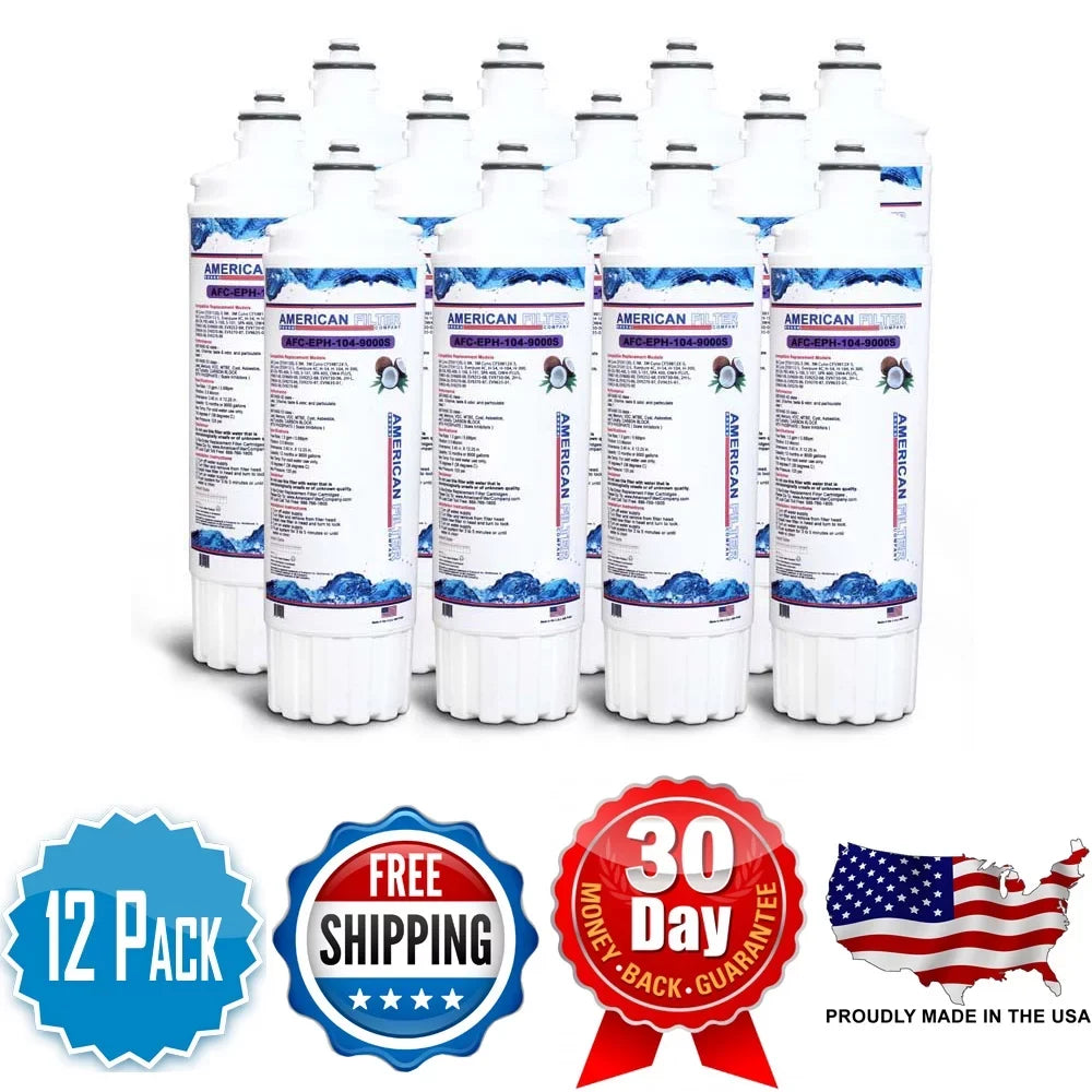 AFC Brand , Water Filters , Model # AFC-EPH-104-9000S , Compatible with Pentair® EV961216 - 12 Filters - Made in U.S.A.