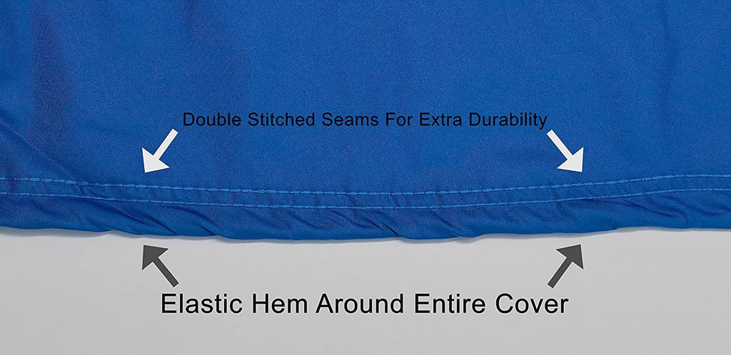 Custom Contour Fit Weatherproof Jet Ski Wrap for Kawasaki 900 STS 2001-2002 - Blue/Black Color - All Weather - Trailerable - Protect from Rain & Sun! Includes Trailer Straps & Storage Bag