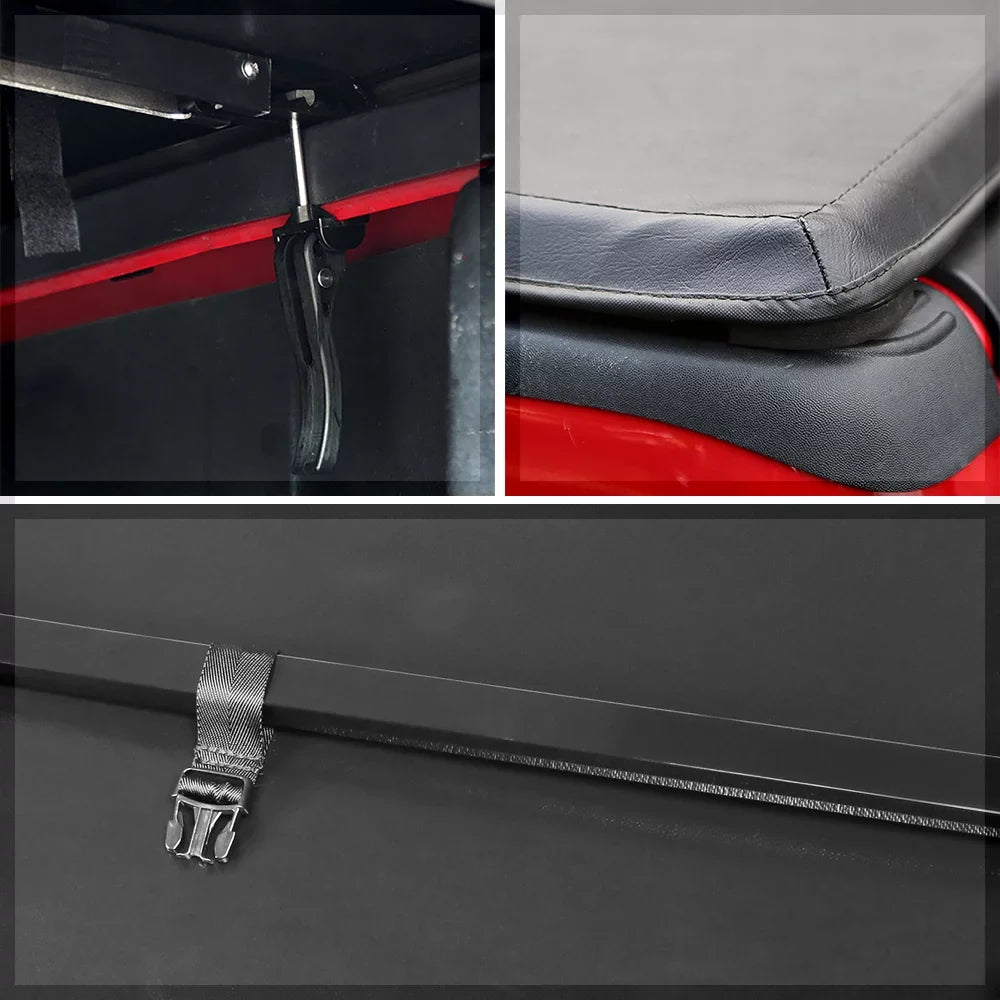Short Bed Tonneau Shield 6.1Ft Soft Tri-Fold Fleetside for 05-19 Nissan Frontier