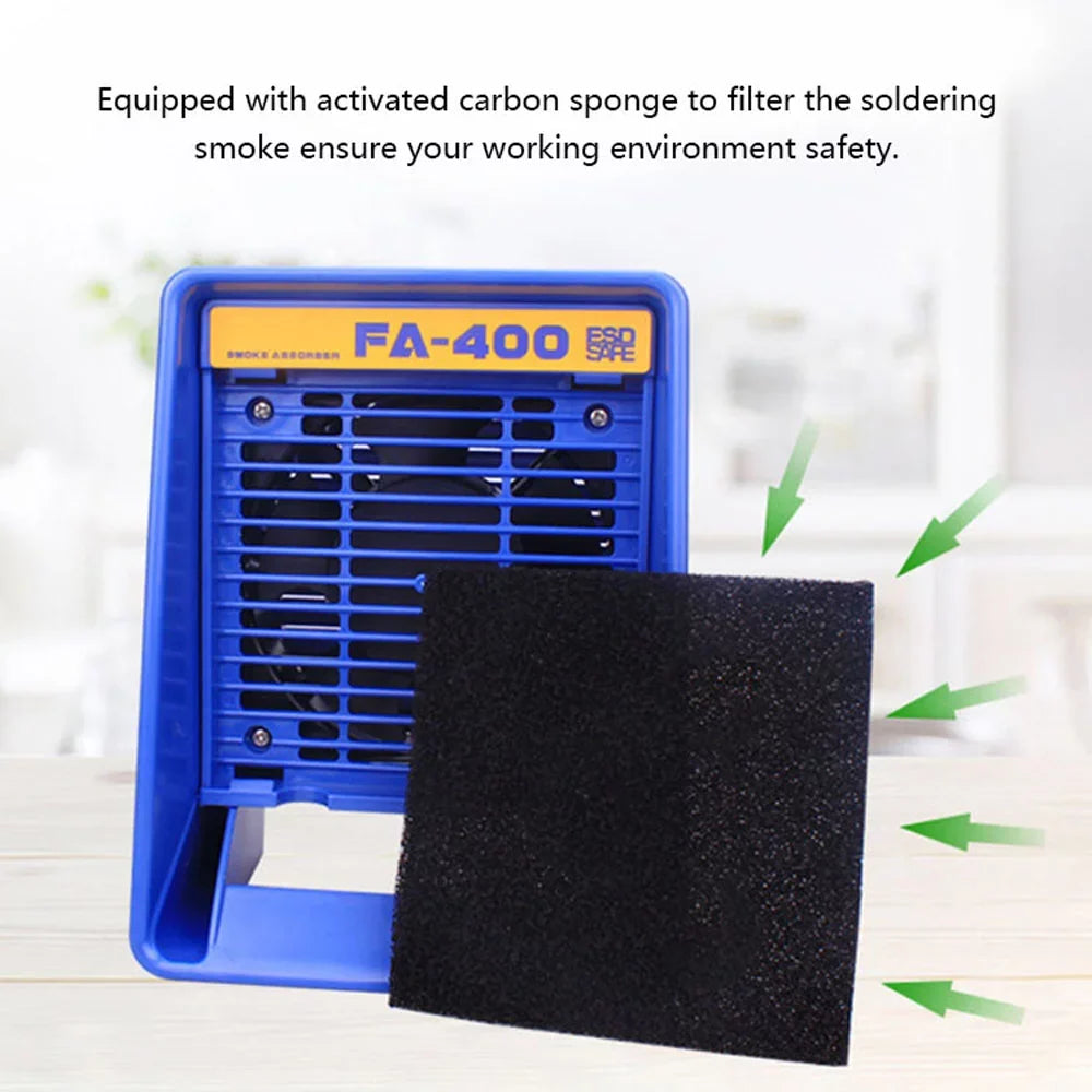 Pinnaco FA-400 Solder Iron Smoke Absorber Fume Extractor Ventilator for Soldering Workbench