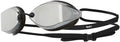 TYR Tracer X Racing Mirrored Goggle BLK Frame/Silver Gasket/Silver Metallic Mirror Lens