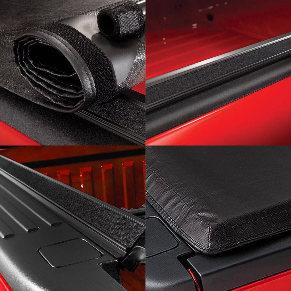 Auto Drive WMT-RU-56001 Soft Roll up Truck Bed Tonneau Wrap Fits 2022-23 Toyota Tundra (Excl. Trail Edition) 5'6" Bed (66.7")