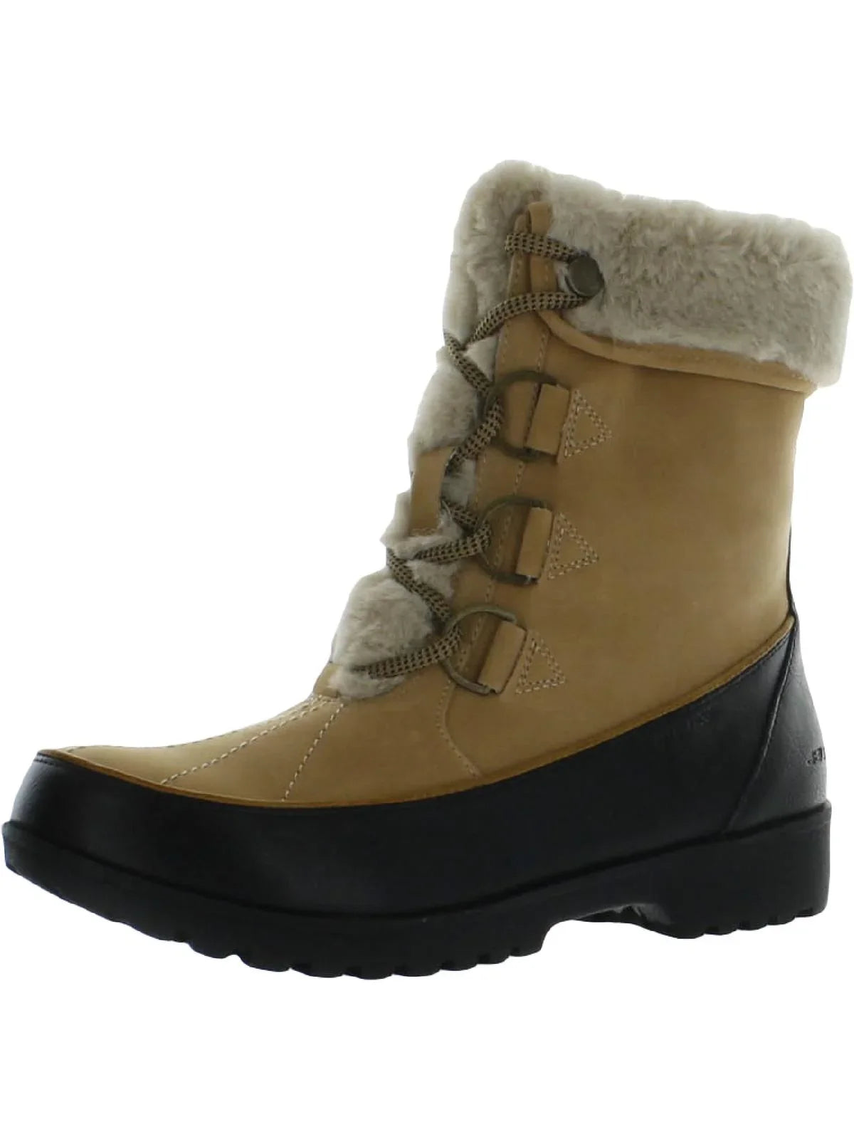 JBU by Jambu Womens Northgate Faux Leather Faux Fur Winter & Snow Boots