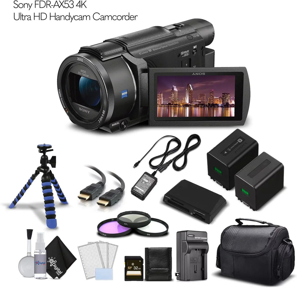 Sony FDR-AX53 4K Ultra HD Handycam Camcorder - Starter Set