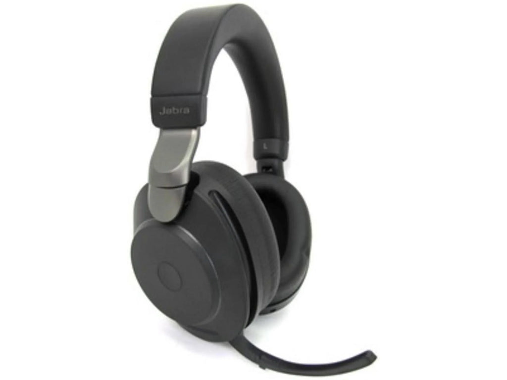 Jabra Evolve2 85 UC Wireless Headphones with Link380a, Stereo, Black - Wireless Bluetooth Headset for Calls and Music, 37 Hours of Battery Life, Advanced Noise Cancelling Headphones