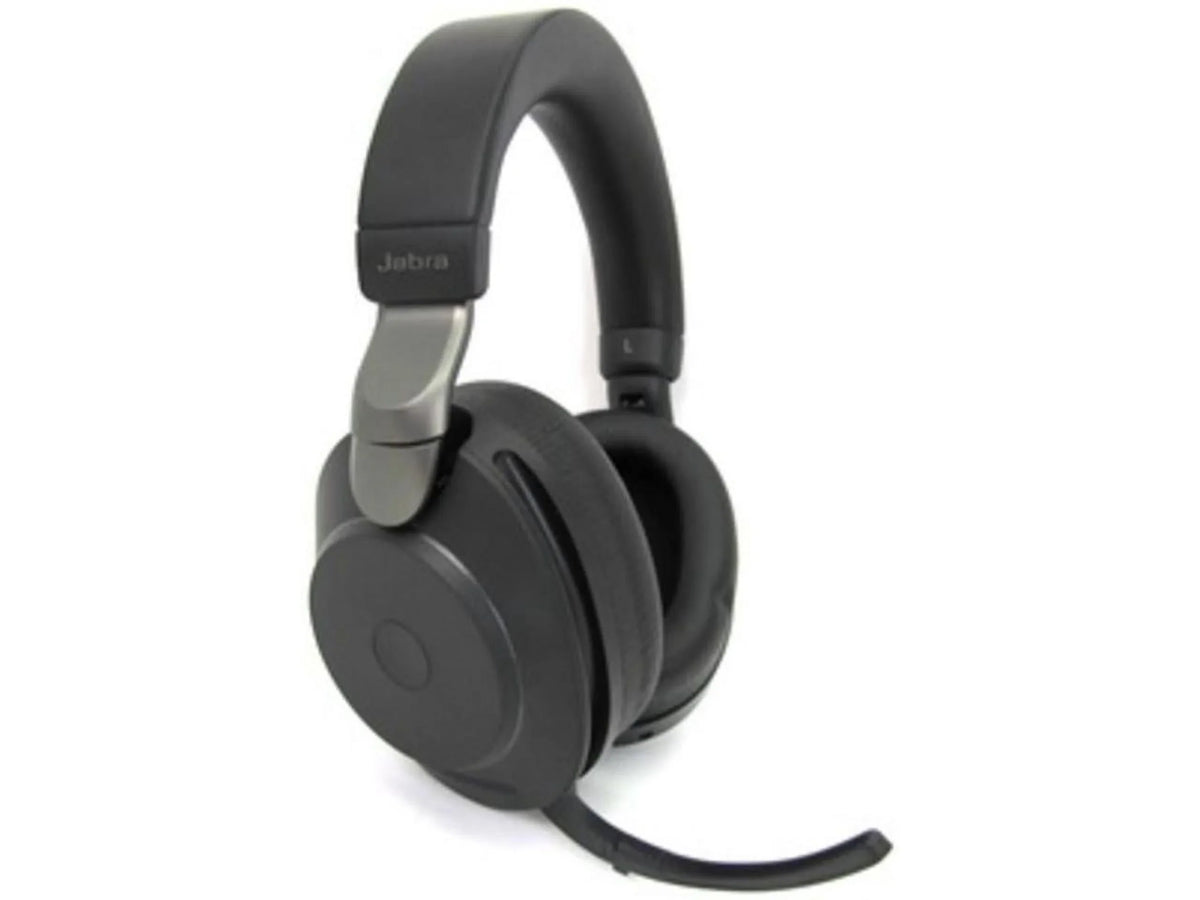 Jabra Evolve2 85 UC Wireless Headphones with Link380a, Stereo, Black - Wireless Bluetooth Headset for Calls and Music, 37 Hours of Battery Life, Advanced Noise Cancelling Headphones