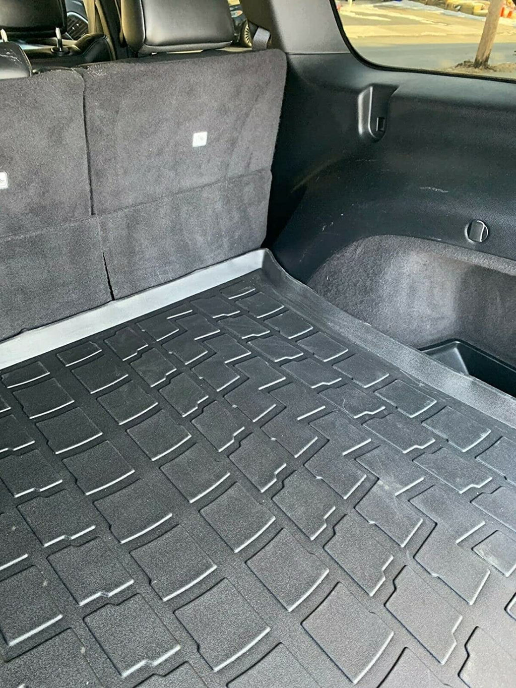 EACCESSORIES EA Cargo Liner – Trunk Mat for Jeep Grand Cherokee 2011-2022 – Weather-Resistant Trunk Mats for Cars with Raised Lip – Non-Slip Car Trunk Mat Rubber – Laser Pre-Cut Design