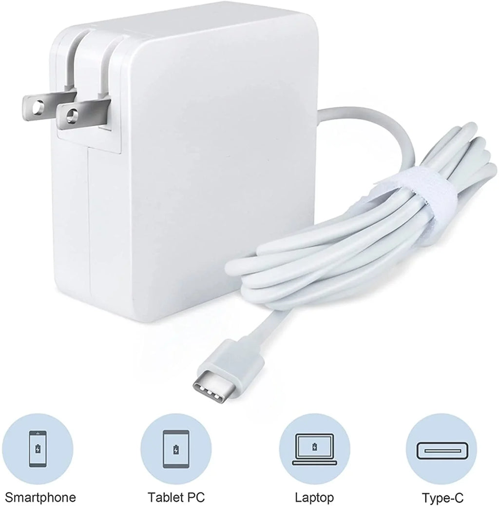 K-MAINS White 5ft 65W Type-C USB-C AC Adapter Charger Replacement for Lenovo ThinkPad Yoga 11e Chromebook (4th Gen) 20HY 20HW