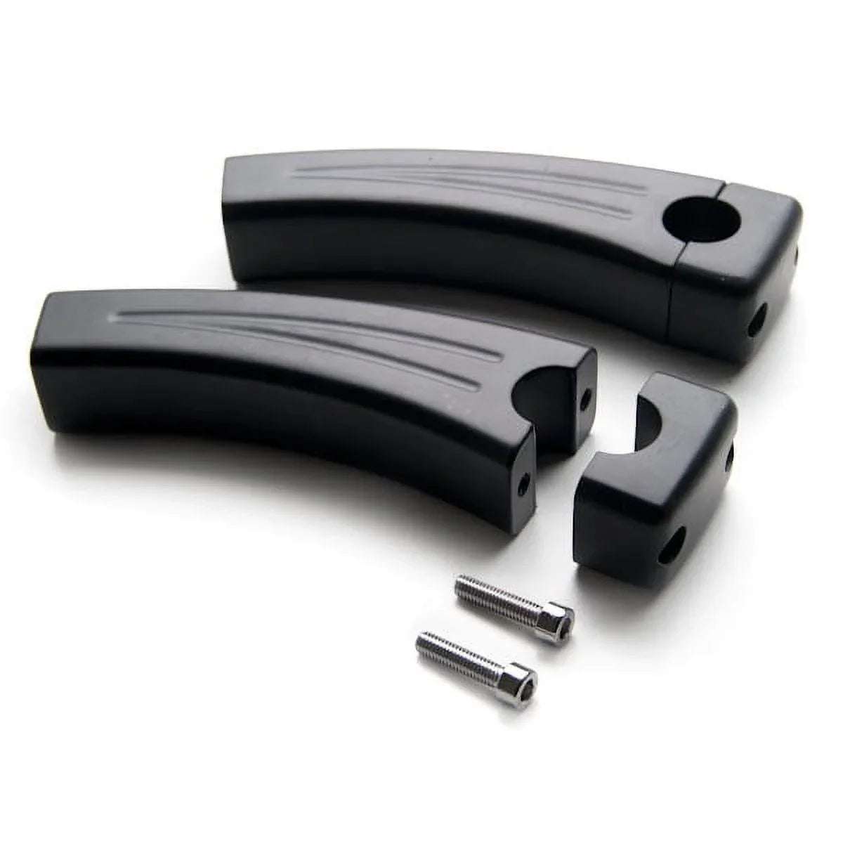 Krator 5.5" Black Bike Handlebar Pullback Risers 7/8" Compatible with Yamaha FZR 400 600 750 1000