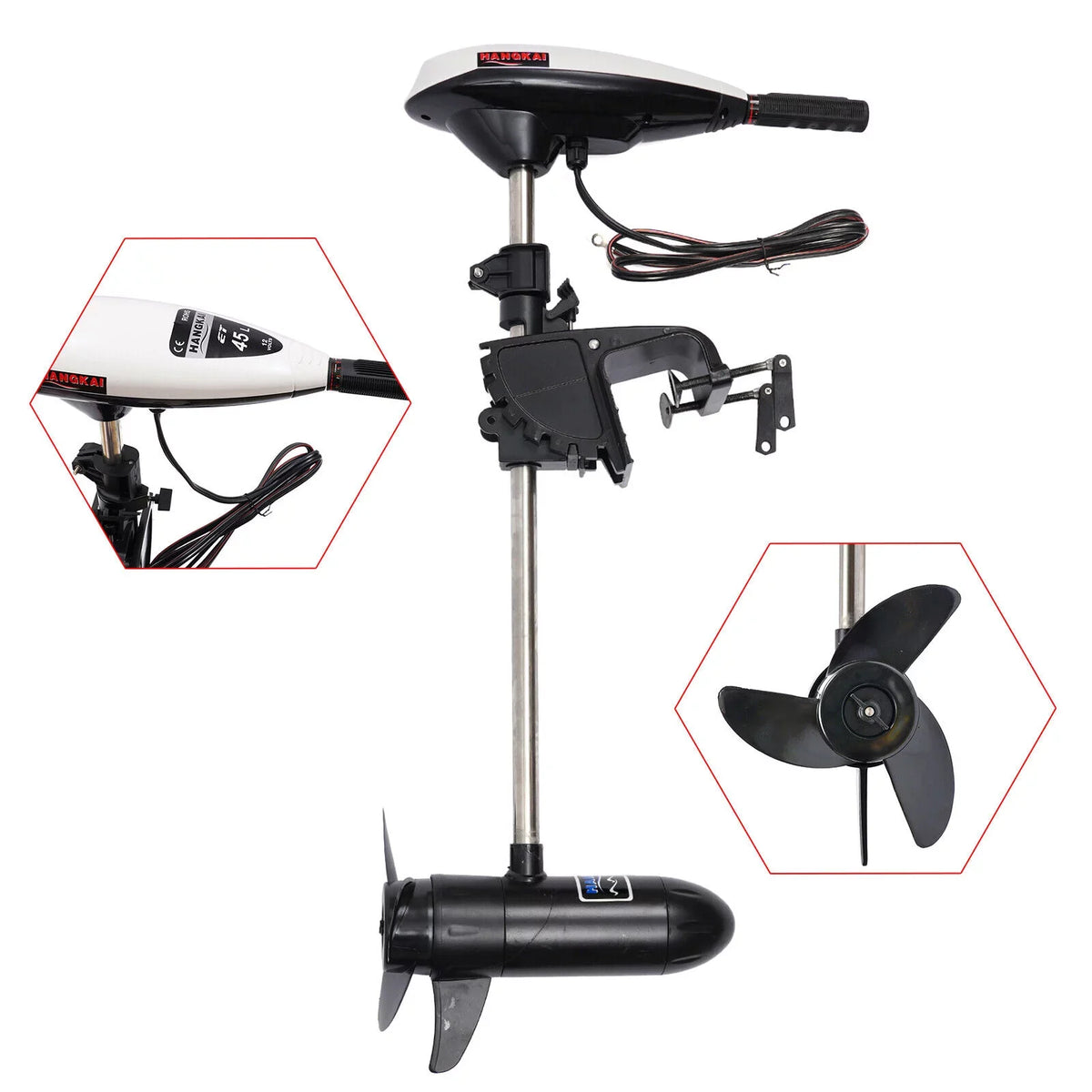 12V Electric Trolling Motor Outboard Motor Engine Fishing Ship Kayak Engine
