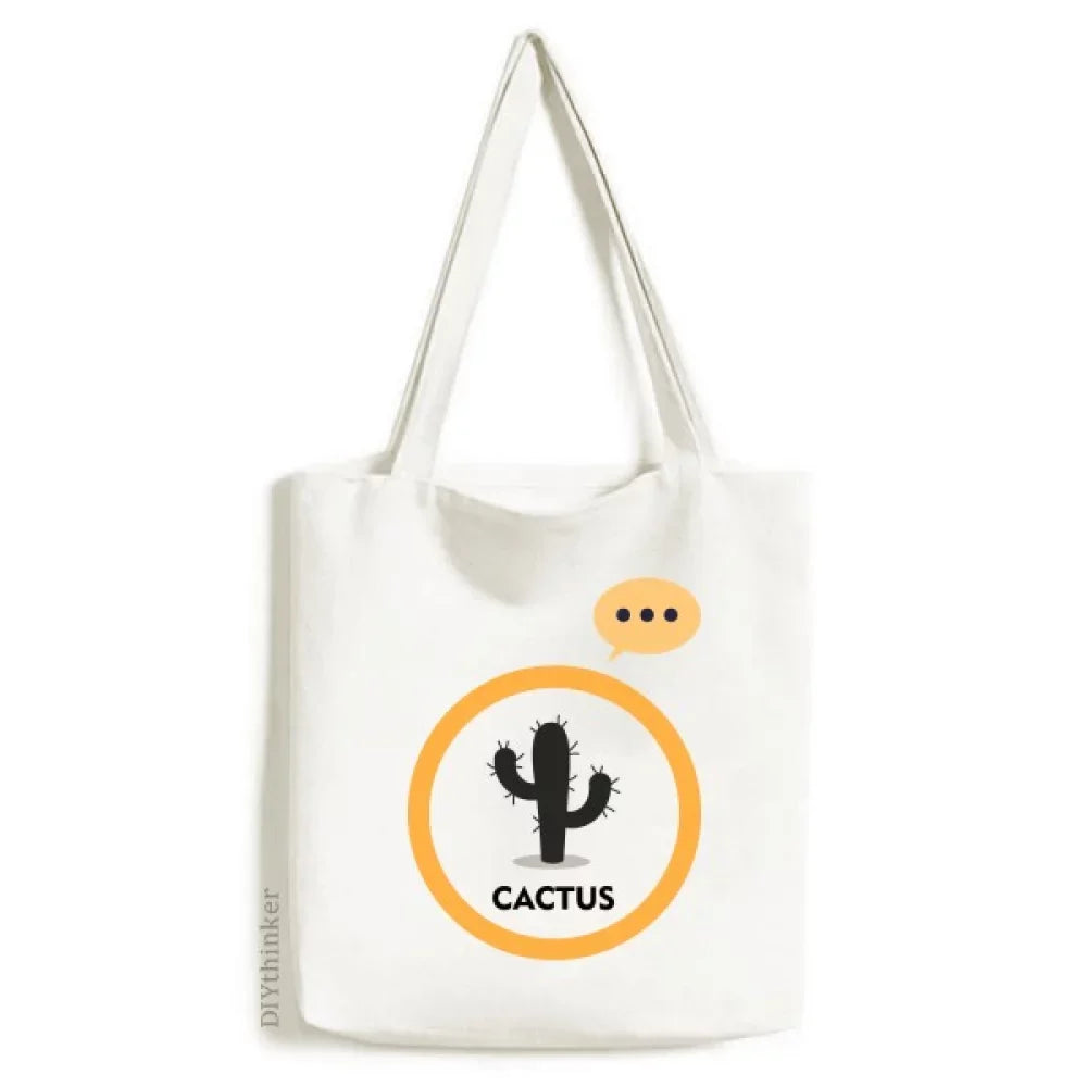 Cactus Green Succulents Expression Sack Canvas Tote Shoulder Bag