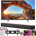 Sony KD50X85J 50" X85J 4K Ultra HD LED Smart TV (2021 Model) Bundle with Deco Home 60W 2.0 Channel Soundbar w/subwoofer + Wall Mount Kit + Premiere Movies Streaming 2020 + 6-Outlet Surge Adapter