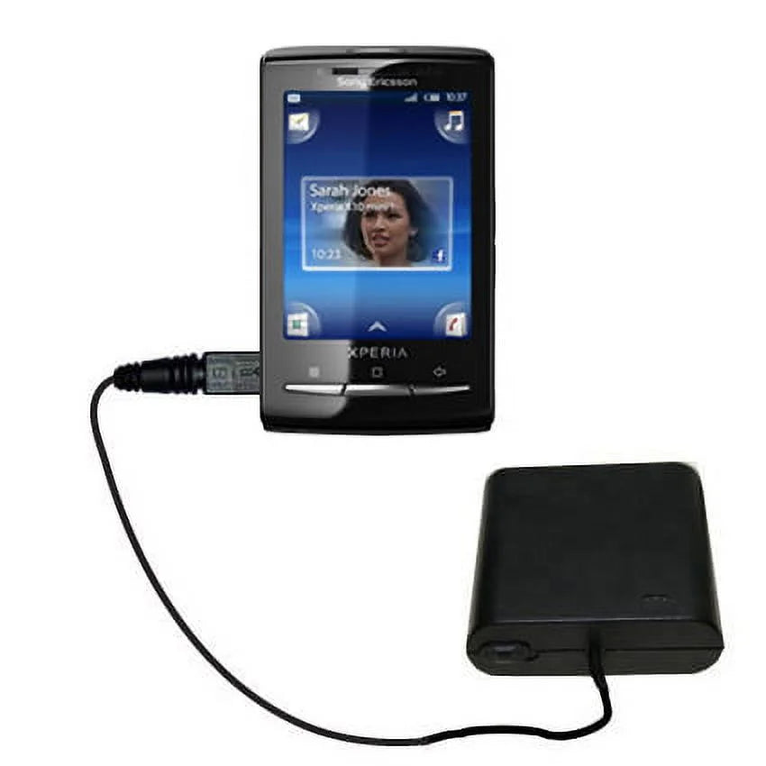 Portable Emergency AA Battery Charger Extender suitable for the Sony Ericsson Xperia X10 mini pro a - with Gomadic Brand TipExchange Technology
