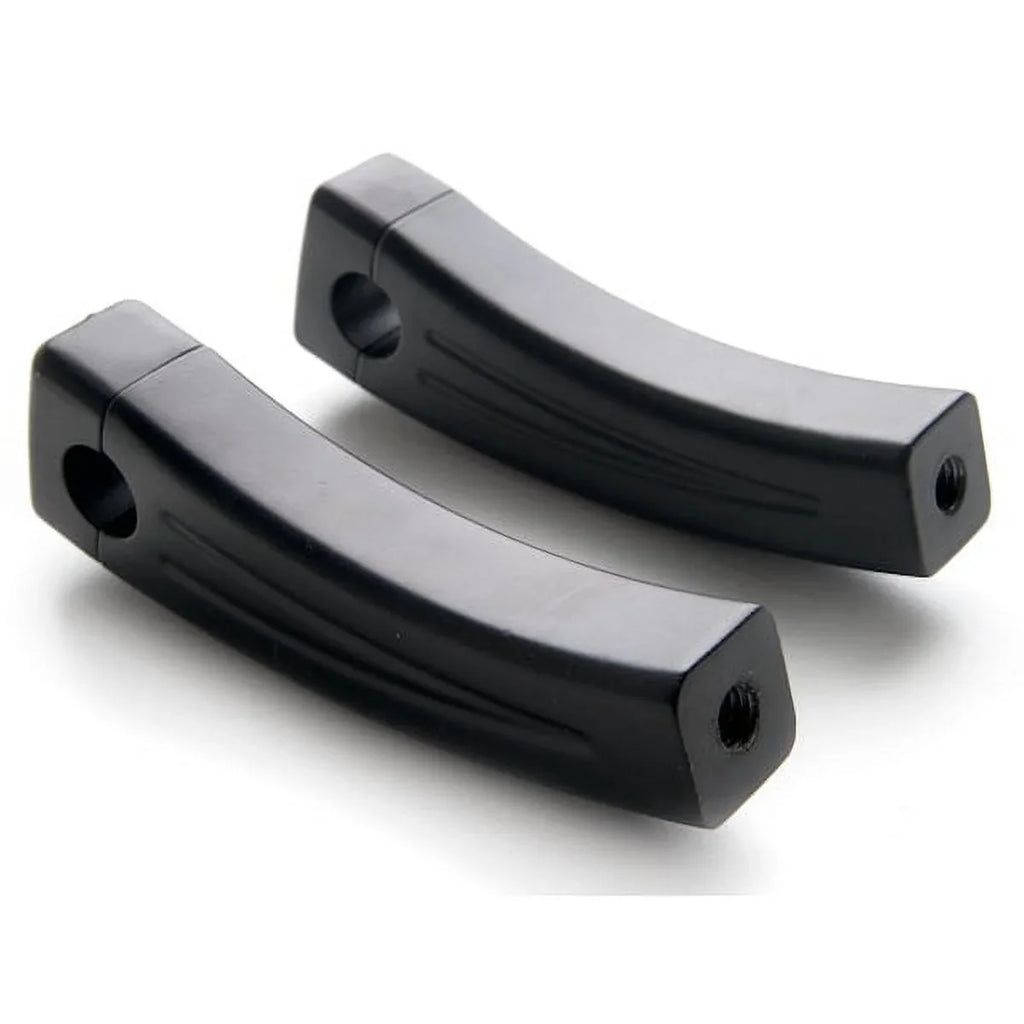 Krator 5.5" Black Bike Handlebar Pullback Risers 7/8" Compatible with Yamaha FZR 400 600 750 1000