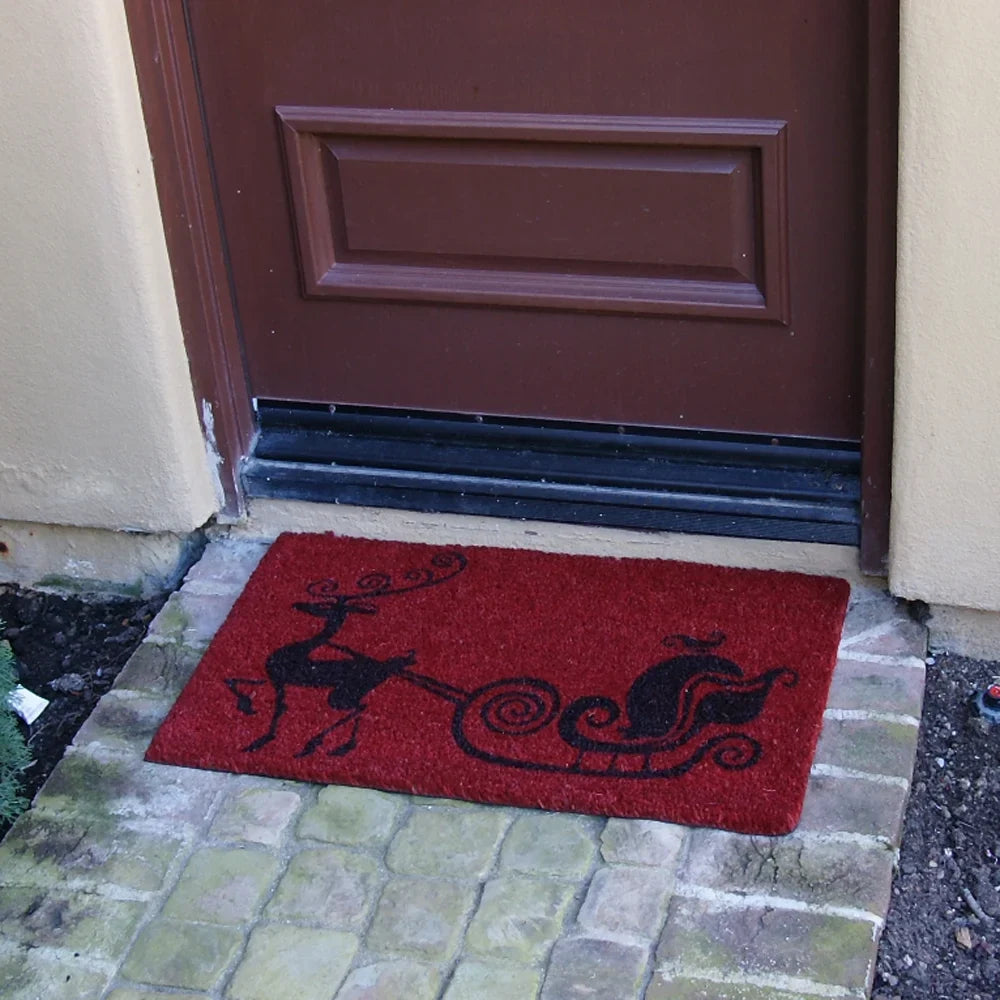 Rubber-Cal Rudolph The Red Nose Reindeer Holiday Christmas Mat, 18 x 30-Inch