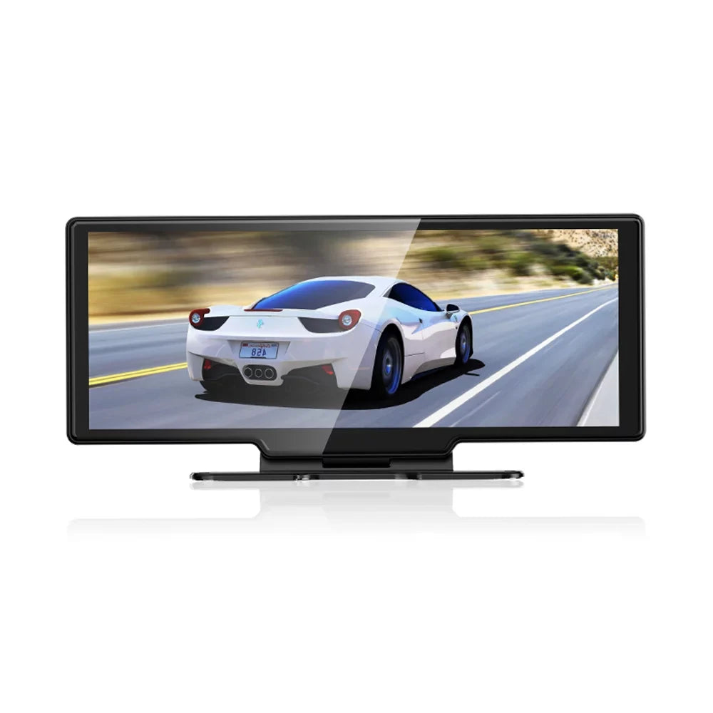 Pristin 4K DVR Dash Front & Rear Driving Recorder 10.26 Inch Touchscreen, WiFi, G-Sensing, Loop Recording, Hands-Free Calling Essential Dash Camera for Carplay Android Auto
