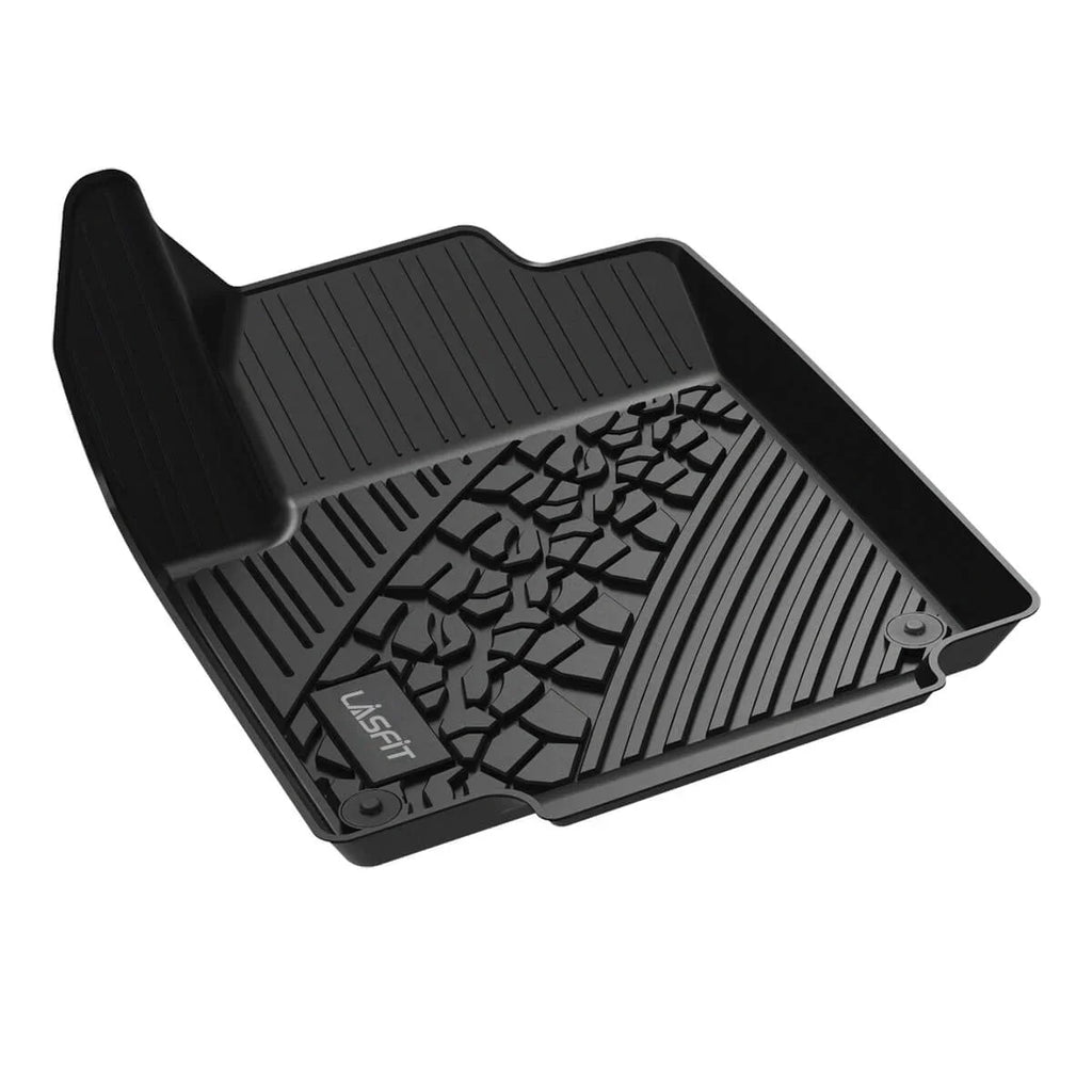 LASFIT Car Floor Mats for 2016-2021 Dodge Durango (2nd Row Bench Seat Only) / Jeep Grand Cherokee(NO Jeep Cherokee), All Weather TPE Floor Liners Set, 1st and 2nd Row, Black