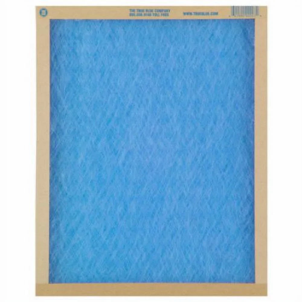 True Blue 112301 12" x 30" x 1" Flat Panel Spun Fiberglass Disposable Furnace Air Filter MERV 2 - Quantity of 12