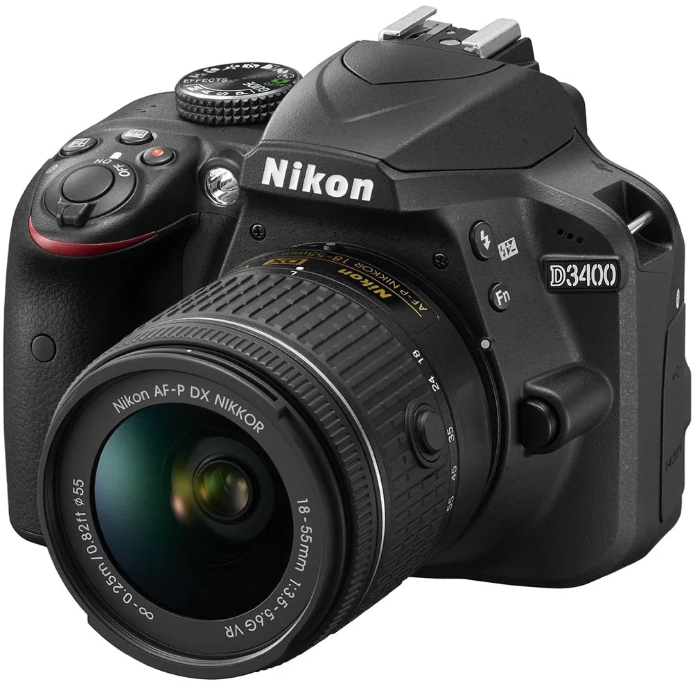 Restored Nikon D3400 24.2 MP DSLR Camera with 18-55mm VR Lens Kit 1571B (Black) (Refurbished)