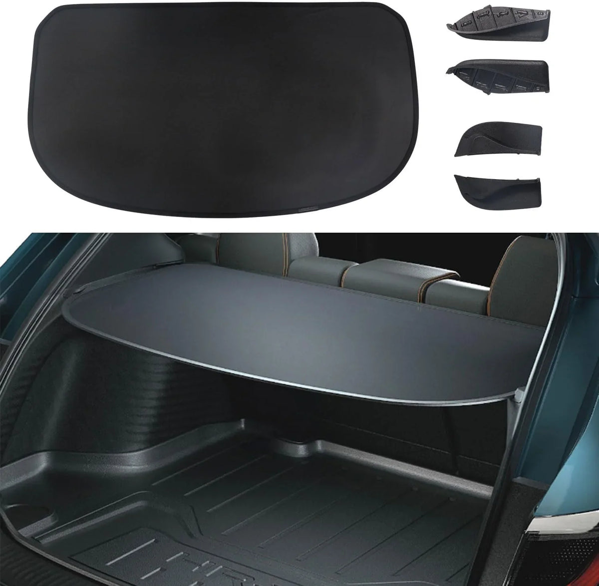 Fit 2023 2024 Honda HR-V Soft Mesh Cargo Wrap for Honda HR-V 2023-2024 Suv Accessory Black Rear Trunk Shade Privacy OE Style