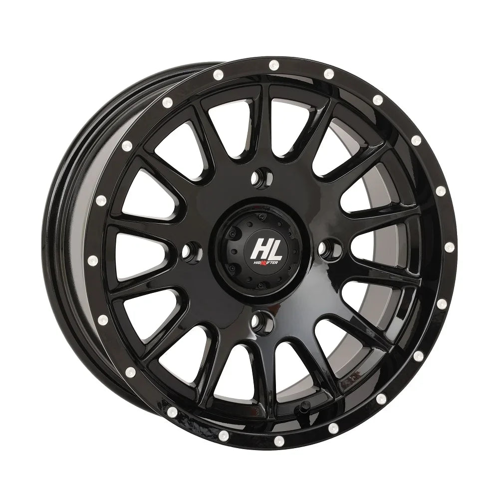 High Lifter HL25 15" Wheels Bk 35" XCR350 Tires Kawasaki Teryx Mule