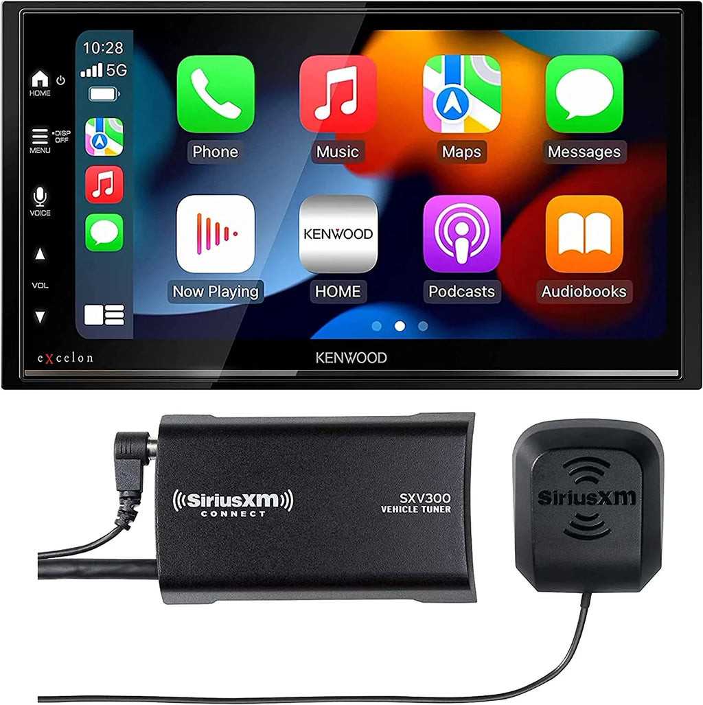 New Kenwood DMX809S 6.8" Digital Multimedia Receiver and SXV300V1 SiriusXM Tuner