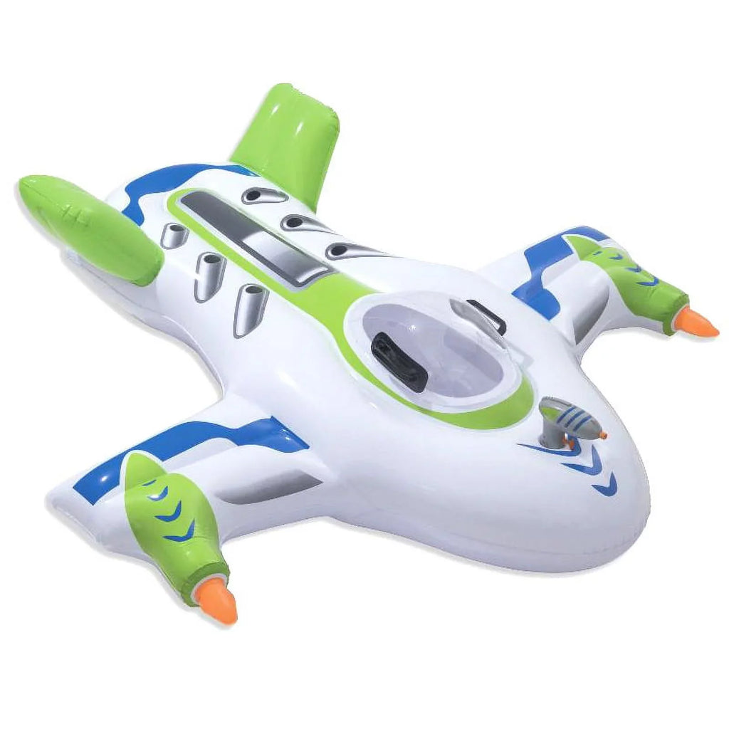 Airplane Baby Swimming Float Inflatable Pool Floaties Toys Outdoor Swimming Ring Seat Vessel for Kids Infant Toddler Baby Boys