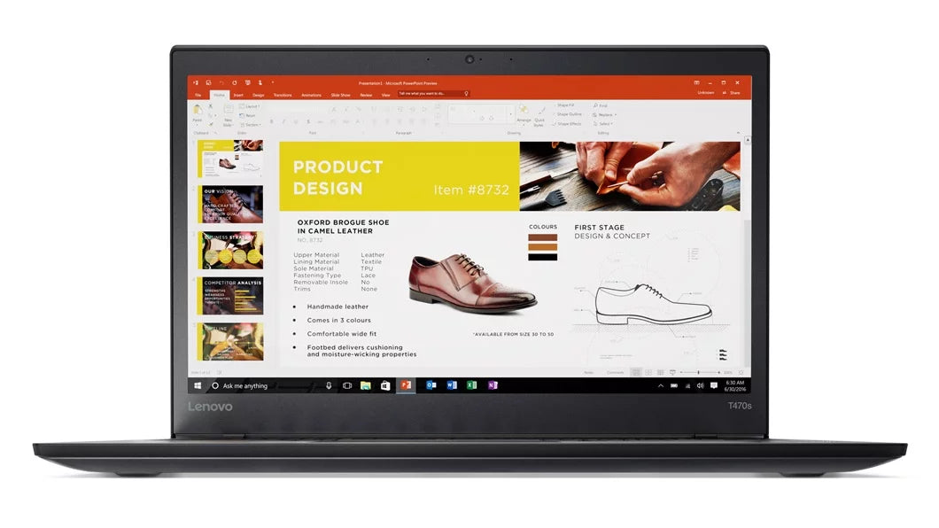 Lenovo ThinkPad T470s Touch Windows 7 Pro Laptop - Intel Core i7-7600U, 20GB RAM, 1TB SSD, 14" IPS FHD (1920x1080) Matte Touchscreen, Fingerprint Reader, Smart Card Reader, Black Color