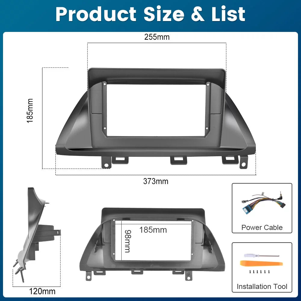 Podofo 2+32G for Honda Odyssey 2005-2010 Wireless Carplay Android Auto Mirror Link 10'' Touch Screen Car Stereo Radio Android 12 WIFI GPS Hifi FM Bluetooth USB Cable,AHD Backup Camera