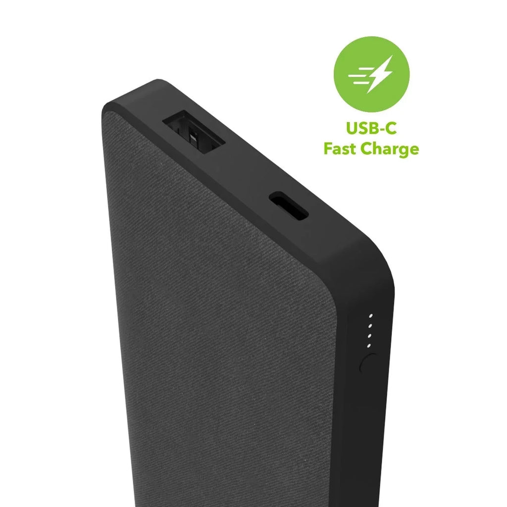 mophie Powerstation with PD Power Bank - 10,000 mAh Large Internal Battery, (1) USB-A Port and (1) 18W USB-C PD Fast Charging Input/Output Port, Travel-Friendly, Includes USB-A to USB-C Power Cord