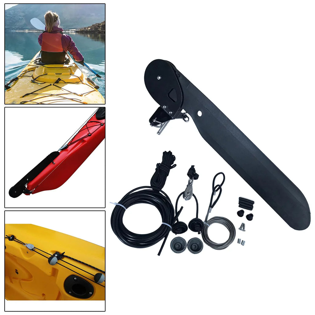 Kayak Craft Rudder Direction Control Steering System for Canoe Fishing