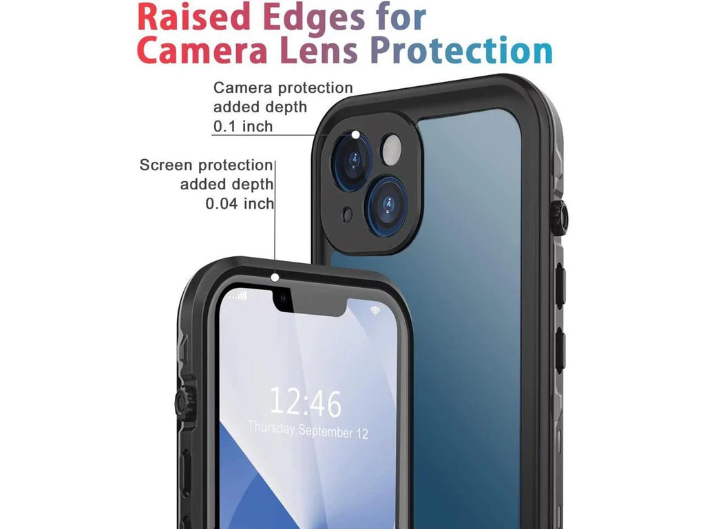 For iPhone 13 Case Waterproof Shockproof Dustproof Full-Body with Built-in Screen Protector,Underwater Full Sealed Shield Protective for iPhone 13 6.1 inch