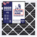 Filter King 22x26x1 Air Filter | 4-PACK | Carbon MERV 8 HVAC Pleated A/C Furnace Filters | MADE IN | Actual Size: 21.5 x 25.5 x .75"