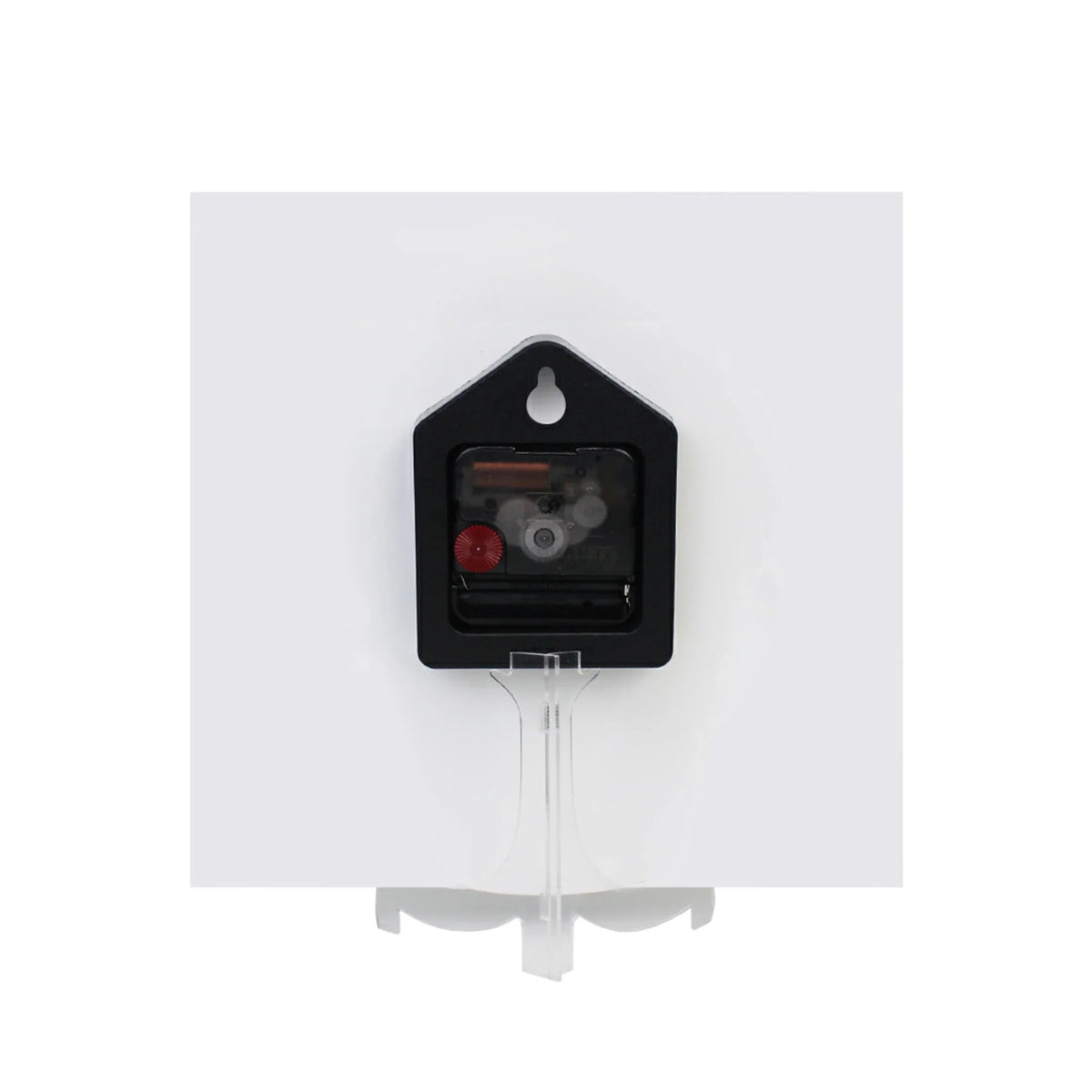 Wall Clock Square Silent Non-Ticking Polka Dots Retro Battery Operated Clock 7.78 inch Home Kitchen Office Decoration